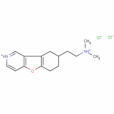 N-[2-(3,4-dihydro[1]benzofuro[3,2-c]pyridin-2(1H)-yl)ethyl]-n,n-dimethylamine dihydrochloride Structure,100347-66-8Structure