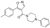 Methanone, [5-(4-methylphenyl)-4-isoxazolyl](4-phenyl-1-piperazinyl)- Structure,1003559-14-5Structure