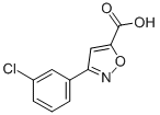 3-(3-Chloro-phenyl)-isoxazole-5-carboxylic acid Structure,100517-43-9Structure