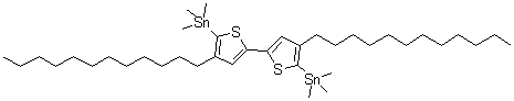 (4,4’-Didodecyl-2,2’-bithiophene-5,5’-diyl)bis(trimethylstannane) Structure,1007347-63-8Structure