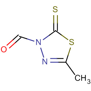 5-Methyl-2-thioxo-1,3,4-thiadiazole-3(2h)-carboxaldehyde Structure,100747-87-3Structure