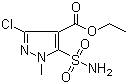 3-Chloro-1-methyl-5-sulfamoyl-1h-pyrazole-4-carboxylic acid methyl ester Structure,100784-26-7Structure