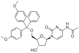 N-(1-((2r,4s,5r)-5-((bis(4-methoxyphenyl)(phenyl)methoxy)methyl)-4-hydroxytetrahydrofuran-2-yl)-2-oxo-1,2-dihydropyrimidin-4-yl)acetamide Structure,100898-63-3Structure