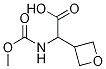 2-((Methoxycarbonyl)amino)-2-(oxetan-3-yl)aceticacid Structure,1009120-05-1Structure