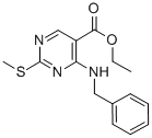 Ethyl 4-(benzylamino)-2-(methylthio)pyrimidine-5-carboxylate Structure,100973-67-9Structure