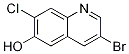 3-Bromo-7-chloro-6-quinolinol Structure,1009811-89-5Structure