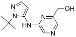 (6-((1-(Tert-butyl)-1h-pyrazol-5-yl)amino)pyrazin-2-yl)methanol Structure,1010086-67-5Structure