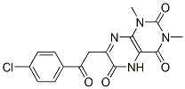  7-[2-(4-氯苯基)-2-氧代乙基]-1,5-二氫-1,3-二甲基-2,4,6(3H)-蝶啶三酮結(jié)構(gòu)式_101130-62-5結(jié)構(gòu)式