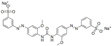 Benzenesulfonic acid, 3,3-[carbonylbis[imino(3-methoxy-4,1-phenylene)azo]]bis-, disodium salt Structure,10114-86-0Structure