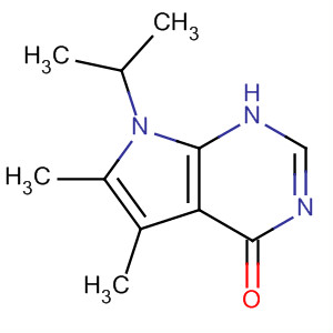 4H-pyrrolo[2,3-d]pyrimidin-4-one, 3,7-dihydro-5,6-dimethyl-7-(1-methylethyl)- Structure,101153-24-6Structure