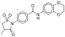 N-(2,3-dihydro-1,4-benzodioxin-6-yl)-4-(4-methyl-1,1-dioxido-3-oxo-2-isothiazolidinyl)benzamide Structure,1011702-84-3Structure