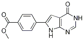 Methyl4-(4-oxo-4,7-dihydro-3h-pyrrolo[2,3-d]pyrimidin-6-yl)benzoate Structure,1011716-97-4Structure