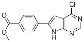 Methyl4-(4-chloro-7h-pyrrolo[2,3-d]pyrimidin-6-yl)benzoate Structure,1011717-00-2Structure