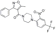(5-甲基-3-苯基-4-異噁唑基)[4-[2-硝基-4-(三氟甲基)苯基]-1-哌嗪基]-甲酮結(jié)構(gòu)式_1012490-89-9結(jié)構(gòu)式
