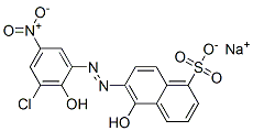 6-[(3-氯-2-羥基-5-硝基苯基)偶氮]-5-羥基萘-1-磺酸鈉結(jié)構(gòu)式_10132-98-6結(jié)構(gòu)式