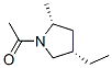 Pyrrolidine, 1-acetyl-4-ethyl-2-methyl-, cis- (9ci) Structure,101347-71-1Structure