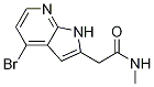 1H-pyrrolo[2,3-b]pyridine-2-acetamide, 4-bromo-n-methyl- Structure,1014613-12-7Structure