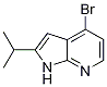 1H-pyrrolo[2,3-b]pyridine, 4-bromo-2-(1-methylethyl)- Structure,1014613-59-2Structure