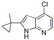 1H-pyrrolo[2,3-b]pyridine, 4-chloro-2-(1-methylcyclopropyl)- Structure,1014613-98-9Structure