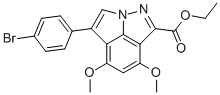 4-(4-Bromo-phenyl)-5,7-dimethoxy-2,2a-diaza-cyclopenta[cd]indene-1-carboxylic acid ethyl ester Structure,1015021-91-6Structure