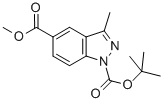 3-Methyl-1h-indazole-1,5-dicarboxylic acid,1-(1,1-dimethylethyl)5-methyl ester Structure,1015068-75-3Structure