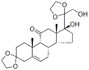 17,21-Dihydroxy-pregn-5-ene-3,11,20-trione 3,20-diethylene ketal Structure,101524-47-4Structure