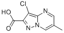 3-Chloro-6-methylpyrazolo[1,5-a]pyrimidine-2-carboxylic acid Structure,1015846-76-0Structure