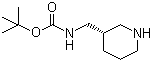 (S)-3-(boc-氨基甲基)哌啶結(jié)構(gòu)式_1016167-99-9結(jié)構(gòu)式