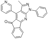 3-Methyl-1-phenyl-4-pyridin-3-yl-1h-indeno[1,2-b]pyrazolo[4,3-e]pyridin-5-one Structure,1016225-54-9Structure