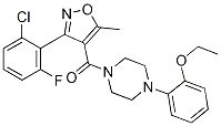[3-(2-氯-6-氟苯基)-5-甲基-4-異噁唑基][4-(2-乙氧基苯基)-1-哌嗪基]-甲酮結(jié)構(gòu)式_1016491-92-1結(jié)構(gòu)式