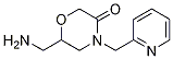 6-Aminomethyl-4-pyridin-2-ylmethyl-morpholin-3-one Structure,1017164-71-4Structure