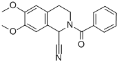 2-Benzoyl-1-cyano-6,7-dimethoxy-1,2,3,4-tetrahydroisoquinoline Structure,10174-83-1Structure