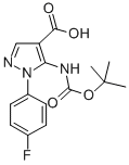 5-(Boc-amino)-1-(4-fluoro-phenyl)-1h-pyrazole-4-carboxylic acid Structure,1017781-25-7Structure