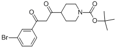 4-[3-(3-Bromo-phenyl)-3-oxo-propionyl]-piperidine-1-carboxylic acid tert-butyl ester Structure,1017781-48-4Structure