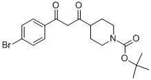 4-[3-(4-Bromo-phenyl)-3-oxo-propionyl]-piperidine-1-carboxylic acid tert-butyl ester Structure,1017781-49-5Structure