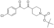 4-[3-(4-Chloro-phenyl)-3-oxo-propionyl]-piperidine-1-carboxylic acid tert-butyl ester Structure,1017781-50-8Structure