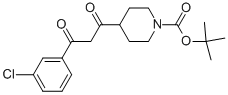 4-[3-(3-Chloro-phenyl)-3-oxo-propionyl]-piperidine-1-carboxylic acid tert-butyl ester Structure,1017781-51-9Structure