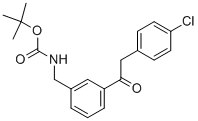 {3-[2-(4-Chloro-phenyl)-acetyl]-benzyl}-carbamic acid tert-butyl ester Structure,1017781-63-3Structure