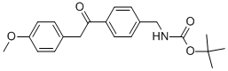 {4-[2-(4-Methoxy-phenyl)-acetyl]-benzyl}-carbamic acid tert-butyl ester Structure,1017781-83-7Structure