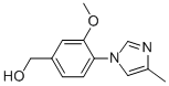 (3-Methoxy-4-(4-methyl-1h-imidazol-1-yl)phenyl)methanol Structure,1017789-63-7Structure