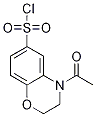 4-Acetyl-3,4-dihydro-2H-1,4-benzoxazine-6-sulfonyl chloride Structure,1017791-37-5Structure