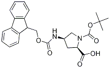 N-boc-cis-4-n-fmoc-amino-d-proline Structure,1018332-24-5Structure