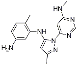 6-Methyl-n1-(3-methyl-1-(6-(methylamino)pyrimidin-4-yl)-1h-pyrazol-5-yl)benzene-1,3-diamine Structure,1018473-31-8Structure