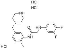 2-((3,4-Difluorophenyl)amino)-n-(2-methyl-5-(piperazin-1-ylmethyl)phenyl)acetamide trihydrochloride Structure,1019779-04-4Structure