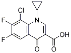 8-Chloro-1-cyclopropyl-6,7-difluoro-1,4-dihydro-4-oxo-3-quinolinecarboxylic acid Structure,101987-89-7Structure