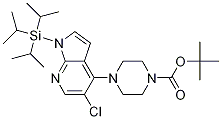 Tert-butyl 4-(5-chloro-1-(triisopropylsilyl)-1h-pyrrolo[2,3-b]pyridin-4-yl)piperazine-1-carboxylate Structure,1020056-95-4Structure