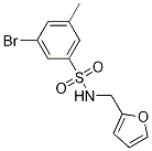 N-(furan-2-ylmethyl)3-bromo-5-methylbenzenesulfonamide Structure,1020252-90-7Structure