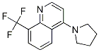 4-(Pyrrolidin-1-yl)-8-(trifluoromethyl)quinoline Structure,1020253-07-9Structure