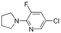 5-Chloro-3-fluoro-2-(pyrrolidin-1-yl)pyridine Structure,1020253-18-2Structure