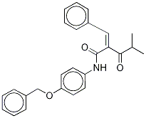 N-4-benzyloxyphenyl alpha-benzilidene-d5 isobutyrylacetamide Structure,1020719-20-3Structure